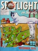 The dog dit it !  Winner of Surrey Arts Council Christmas Card Competition 2016